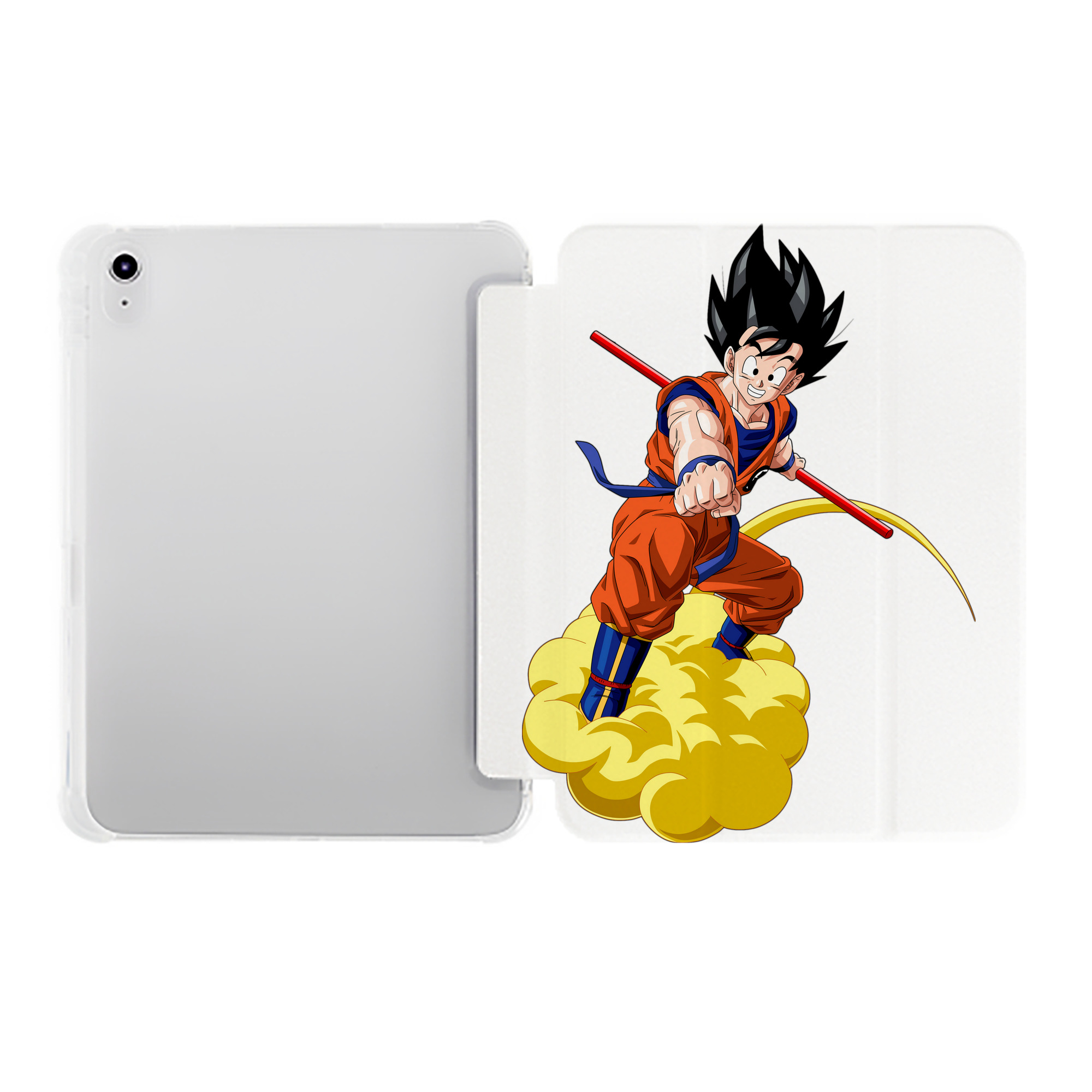 （画像用） ドラゴンボール 孫 悟飯（そんごはん）DRAGON BALL Son Gohan IPad ケース ペン収納付き 三つ折りスタンド PUレザー×シリコン 対応機種9.5/10.5/10.9インチ